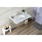 Kingston Brass 36 Carrara Marble Console Sink with Brass Legs, Marble WhiteBrushed Brass LMS3622M87 - alternate 7